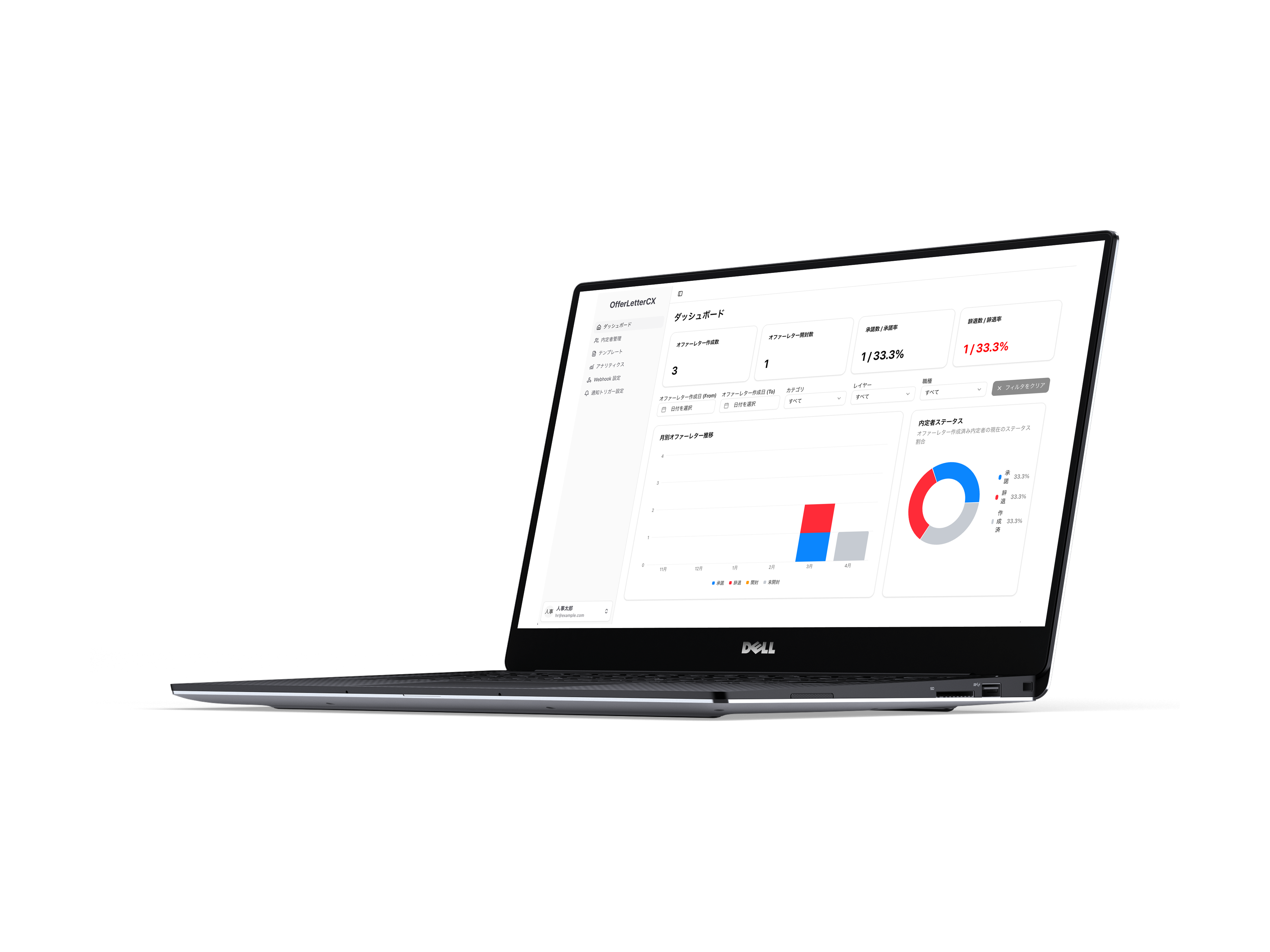 OfferLetterCX 内定者管理ダッシュボード